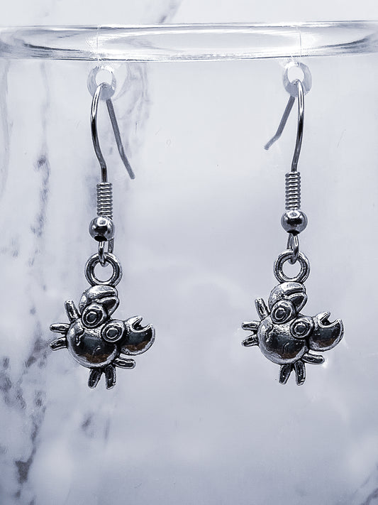 Crackling Crab Earrings