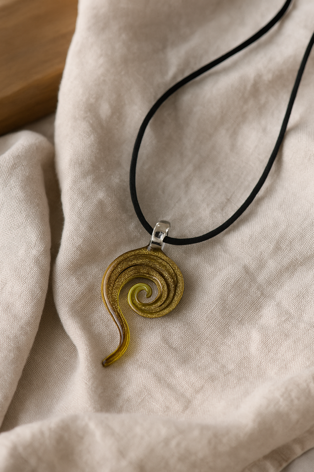 Spiral of Gold Necklace