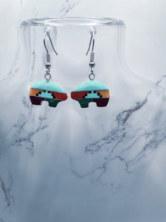 Zuni Bear Earrings