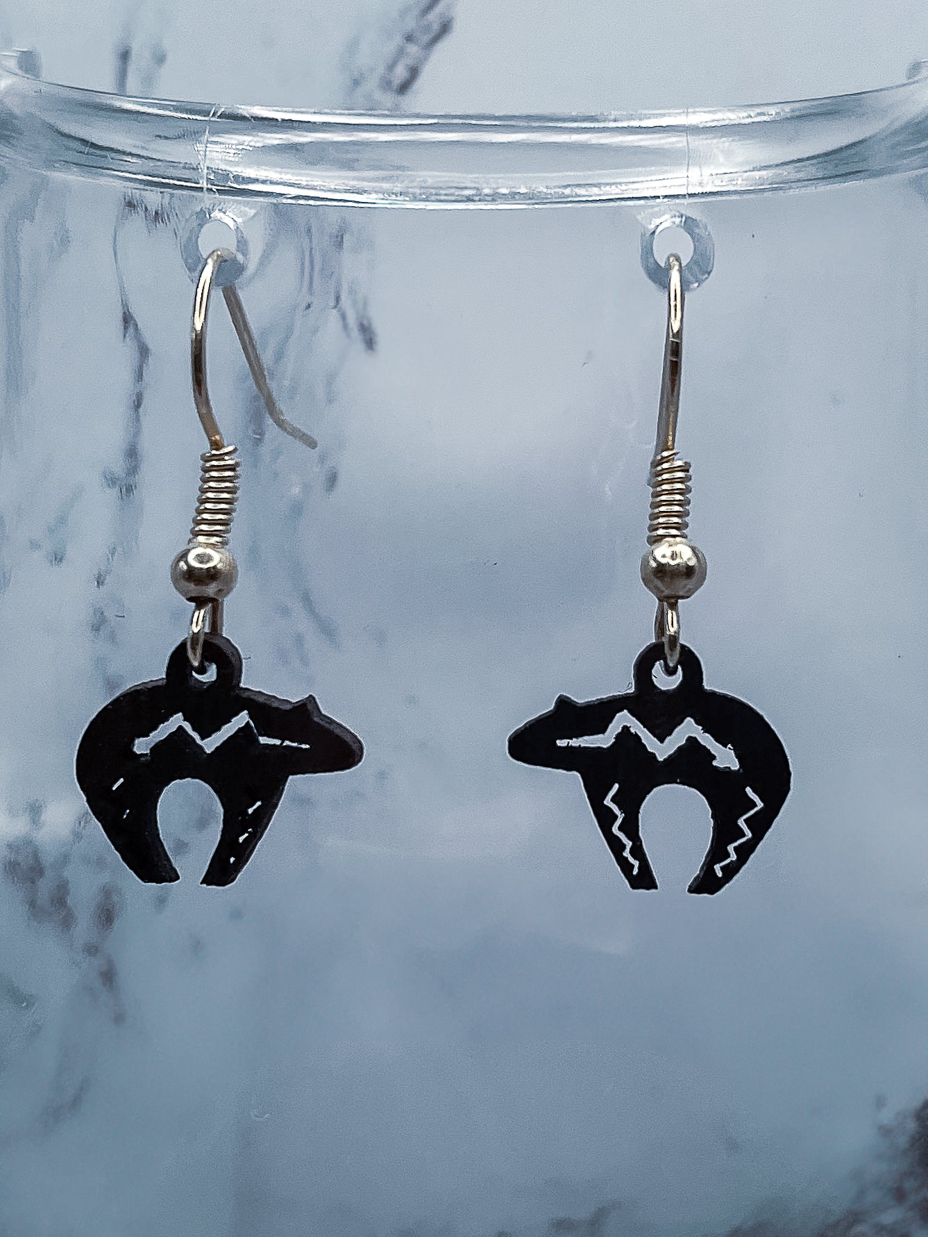 Wooden Bear Earrings