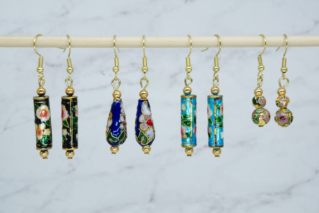 Cloisonne earrings from Beautiful Beads & More