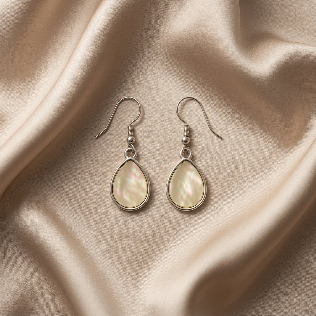 Mother of Pearl Teardrop Earrings