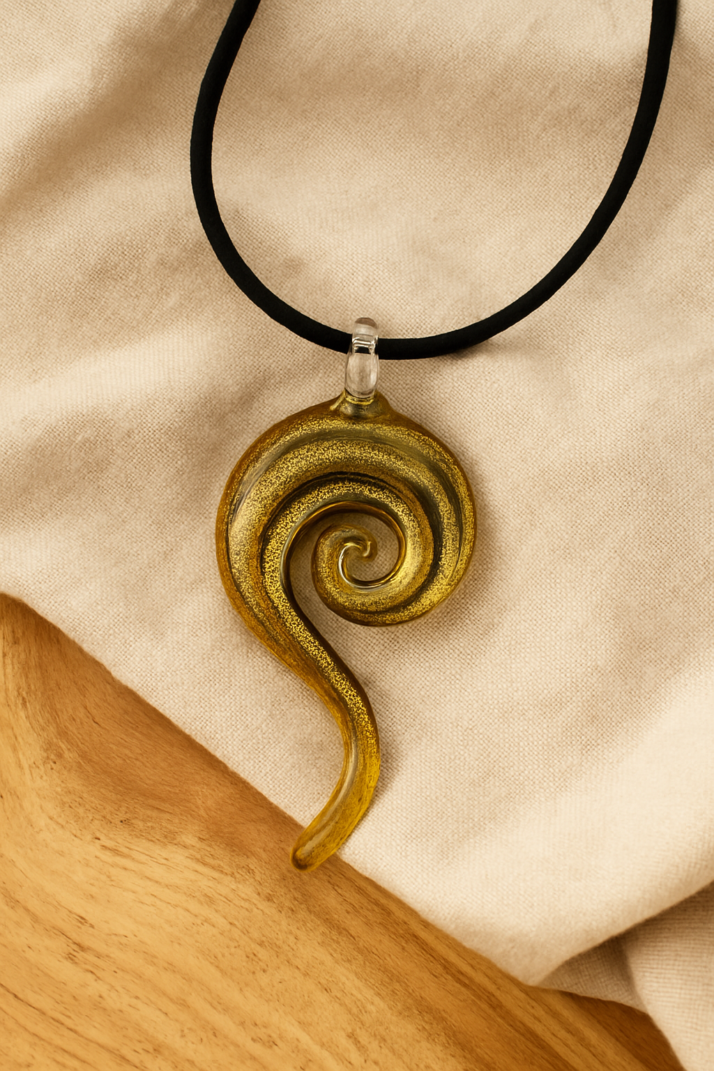 Spiral of Gold Necklace